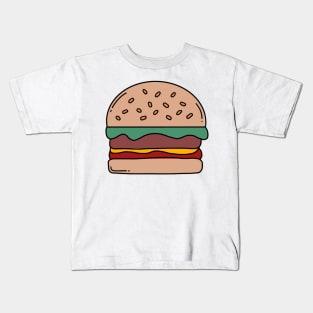 Burger Drawing Kids T-Shirt